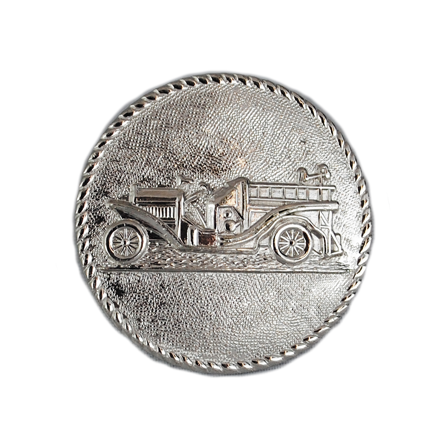 Silver Fire Engine Cap Badge - Lighthouse Uniform