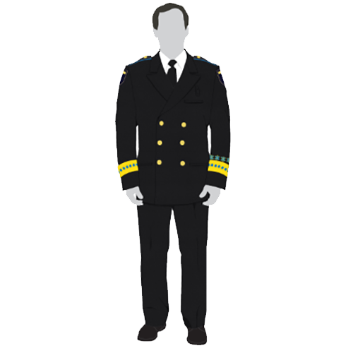 Black Double Breasted Class 'A' Dress Jacket - EMS - Lighthouse Uniform Black Double Breasted Class 'A' Dress Jacket - EMS - Lighthouse Uniform